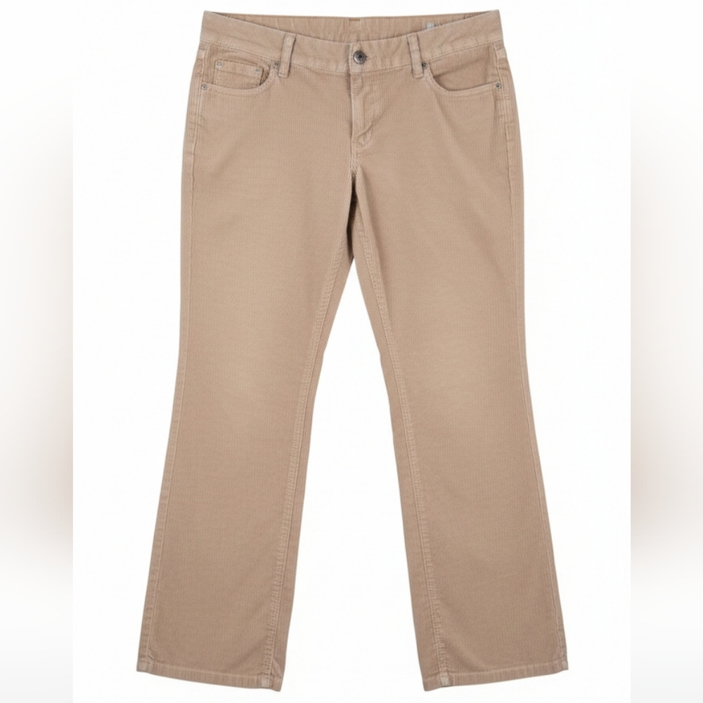 J. CREW Favorite Fit Straight Leg Corduroy Pants Tan Beige Khaki Neutral 12